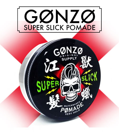 Gonzo Original Supply Hair Pomade Water Base Super Slick Very Hold (130g)